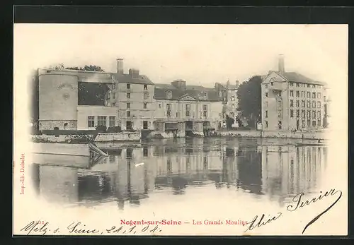 AK Nogent-sur-Seine, Les Grans Moulings