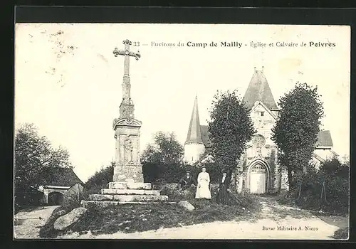 AK Poivres, Eglise et Calvaire