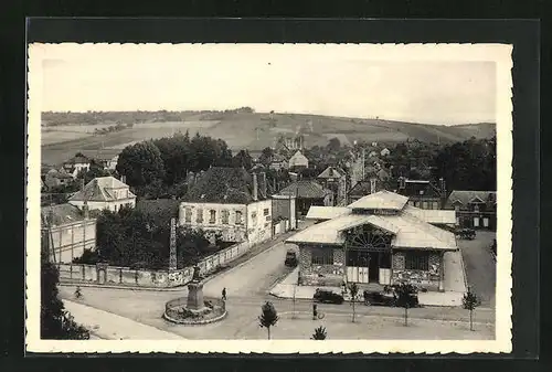 AK Aix-en-Othe, Panorama sur la Rue Chaude