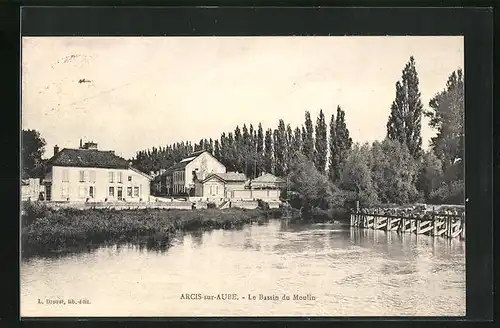 AK Arcis-sur-Aube, Le Bassin du Moulin