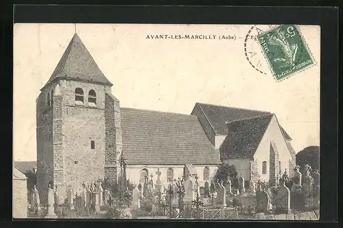 AK Avant-les-Marcilly, l`Eglise