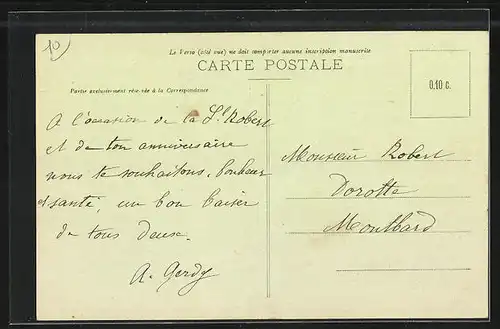 AK Ervy, Le Monument Commémoratif