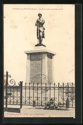 AK Loches-sur-Ource, Le Monument commémoratif