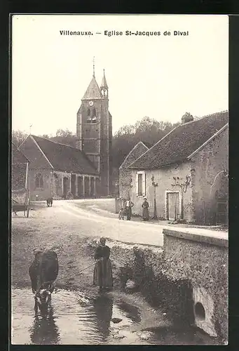 AK Villenauxe, Eglise St-Jacques de Dival
