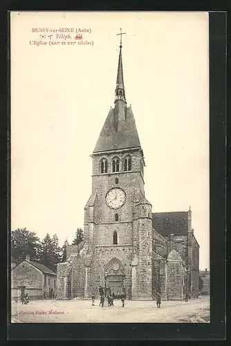 AK Mussy-sur-Seine, L`Eglise, Kirche