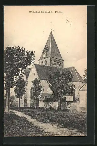 AK Marcilly-le-Hayer, L`Eglise, Kirche
