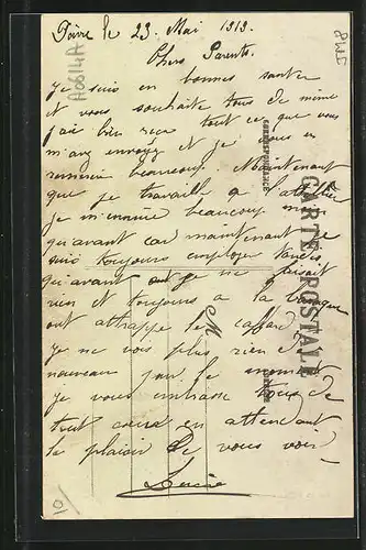 AK Poivres, Le Calvaire - Monument Historique