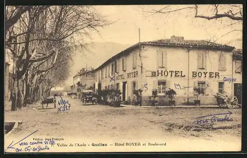 AK Quillan, Hôtel Boyer et Boulevard