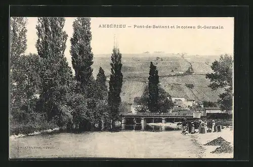 AK Amberieu, Pont-de-Battant et le coteau St-Germain