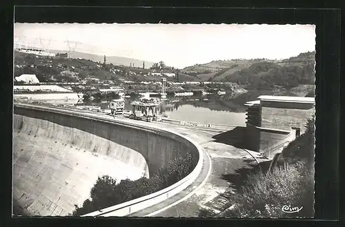 AK Genissiat, Route et vue d`ensemble du Barrage