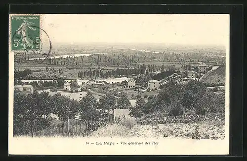 AK La Pape, Vue générale des Iles