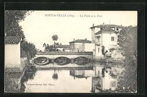 AK Pont-de-Veyle, La Veyle et le Pont