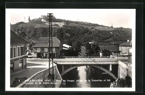 AK Bellegarde, Pont de Coupy, vallee de la Valserine et les coteaux de la Haute-Savoie