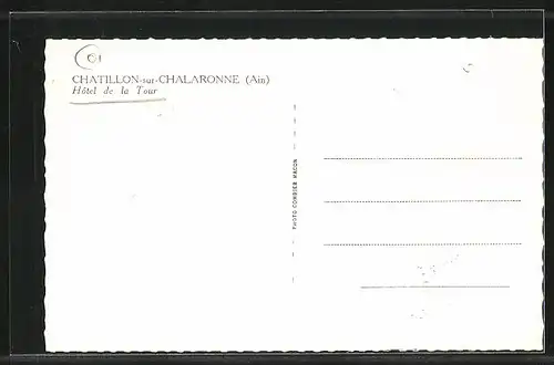 AK Chatillon-sur-Chalaronne, Hotel de la Tour