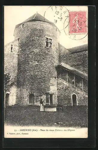 AK Ambérieu, Tour de vieux Château des Allymes