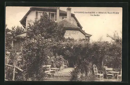 AK Divonne-les-Bains, Hotel du Mont-Mussy, Le Jardin