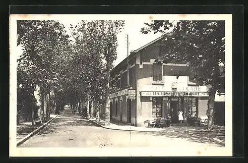 AK Montluel, Avenue et Hotel de la Gare