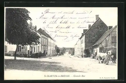AK St-Martin-en-Bresse, Grande Rue