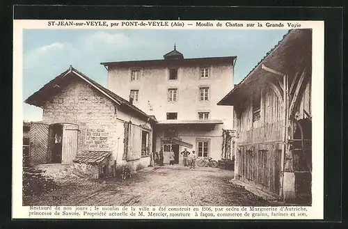 AK St-Jean-sur-Veyle, Moulin de Chatan sur la Grande Veyle