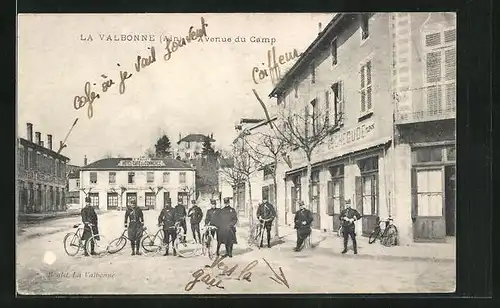 AK La Valbonne, Avenue du Camp