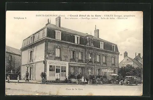 AK Sainte-Gauburge, Grand Hotel de la Gare