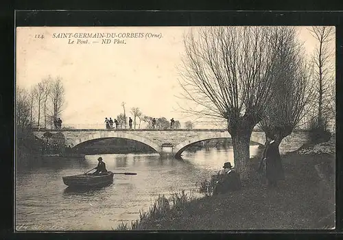 AK Saint-Germain-du-Corbeis, Le Pont, Brücke