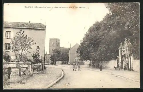 AK Saulx, Grande-rue, cote de Vesoul