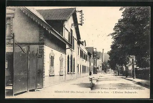 AK Héricourt, Avenue de la Gare, L`Usine Schwob