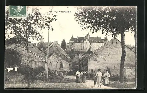 AK Gy, Rue Champlitte, Strassenpartie