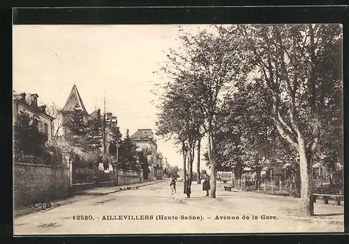 AK Aillevillers, Avenue de la Gare