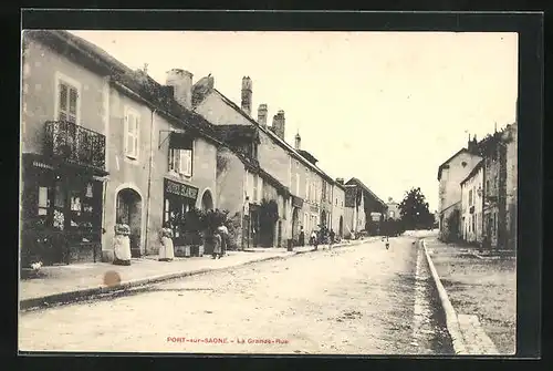 AK Port-sur-Saone, La Grande-Rue