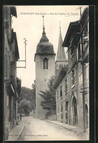 AK Hericourt, Rue de l`Eglise, Le Temple