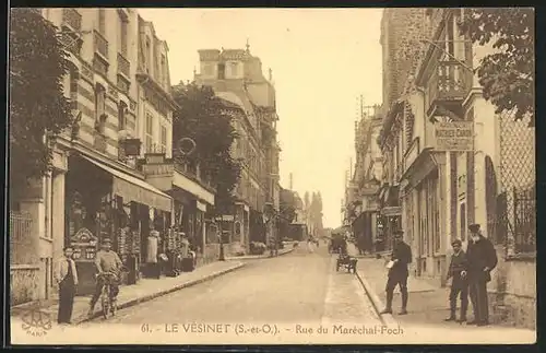 AK Le Vesinet, Rue du Marechal-Foch