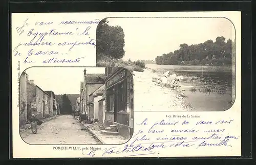 AK Porcheville, Les Rives de la Seine