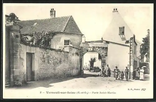 AK Verneuil-sur-Seine, Porte Saint-Martin