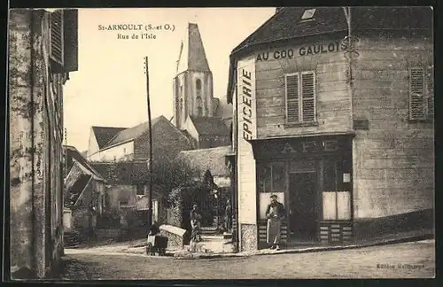 AK St-Arnoult, Rue de l`Isle, Cafe Au Coq Gaulots