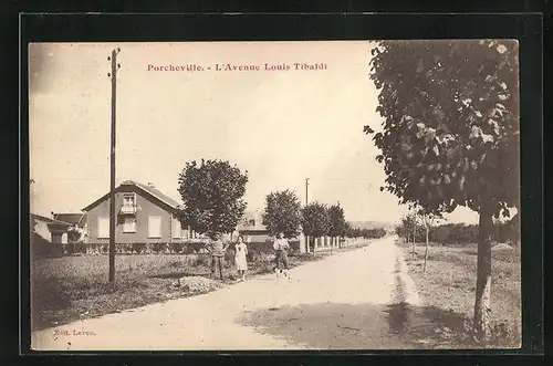 AK Porcheville, L`Avenue Louis Tibaldi