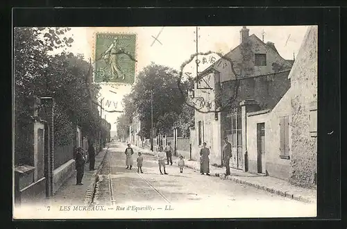 AK Les Mureaux, Rue d`Ecquevilly