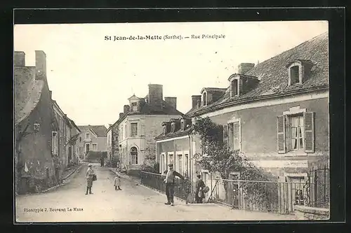 AK St-Jean-de-la-Motte, Rue Principale