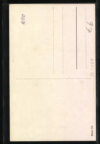 Künstler-AK August Müller - München: Jagdhund apportiert eine Ente