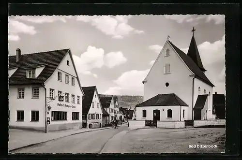 AK Bad Ditzenbach, Gasthof-Metzgerei Lamm