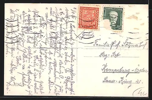 AK Plzen, Metstské divadlo, Strassenbahn