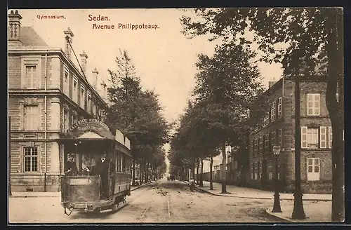 AK Sedan, Avenue Philippoteaux, Gymnasium, Strassenbahn