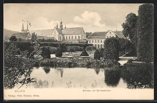 AK Oliva, Schloss und Schlosskirche