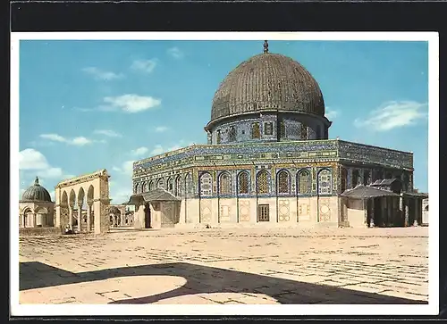 AK Jerusalem, Der Felsendom (Kubbet-es-Sachra) von Südwest