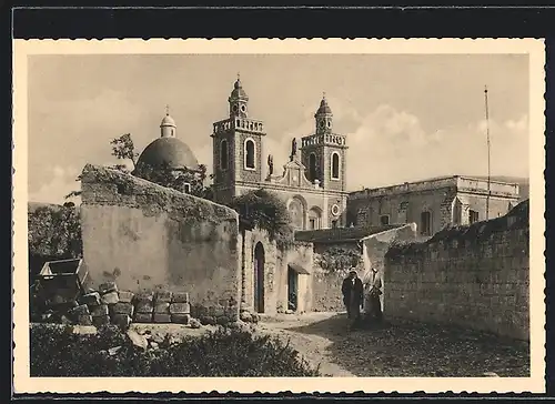 AK Kana /Galiläa, Kirche mit Umgebung