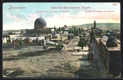 AK Jerusalem, Stätte des Salomonschen Tempels