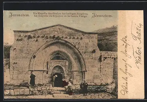 AK Jerusalem, Die Kapelle des Grabes der heiligen Jungfrau