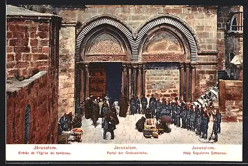 AK Jerusalem, Portal der Grabeskirche