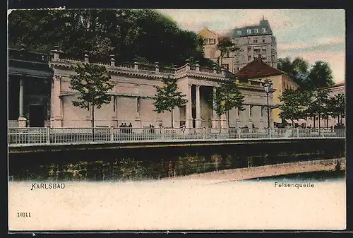 AK Karlsbad, Die Felsenquelle